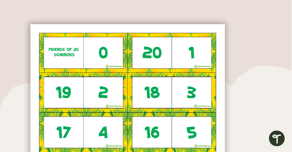 Preview image for Combinations of 20 - Dominoes - teaching resource