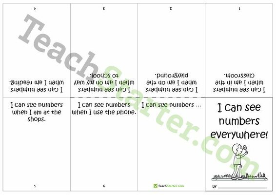 I Can See Numbers Everywhere! - Recording Numbers Booklet teaching resource