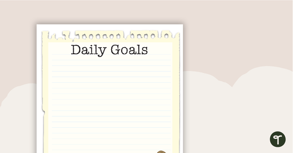 Learning Detectives - Daily Goals teaching resource