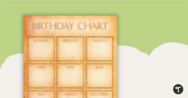 Ancient Rome - Happy Birthday Chart teaching resource