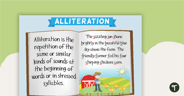 Preview image for Alliteration Poster - teaching resource