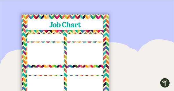 Go to Bright Chevron - Job Chart teaching resource
