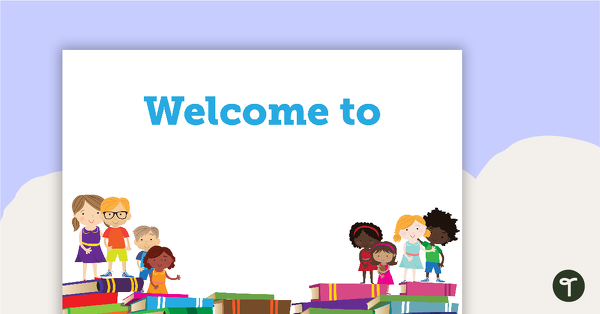 Books - Welcome Sign and Name Tags teaching resource