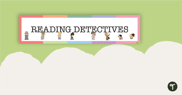 Reading Detectives Display Banner teaching resource