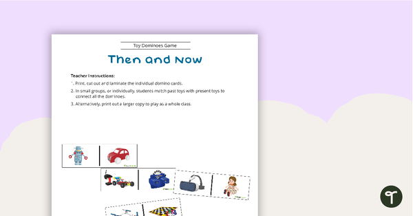 Go to Then and Now - Toy Dominoes teaching resource