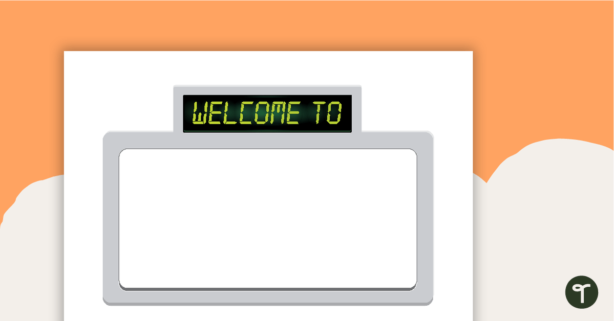 Class Welcome Sign – Sports teaching resource