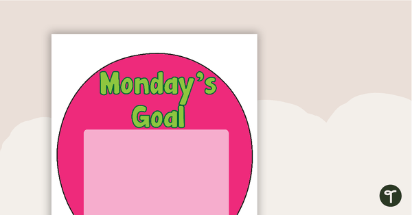 Preview image for Balloon Daily Class Goals - teaching resource