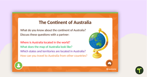 The Continent of Australia PowerPoint teaching resource