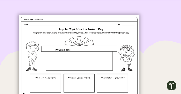 Preview image for Popular Toys from the Present Day - Worksheet - teaching resource