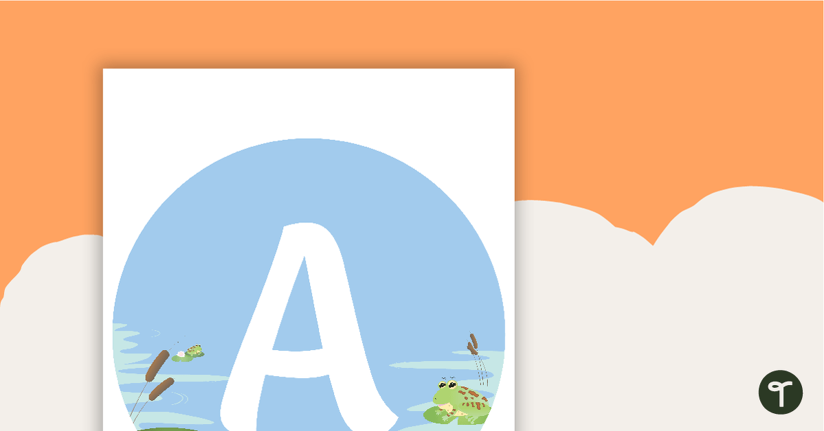 Frogs - Letter, Number, and Punctuation Set teaching resource