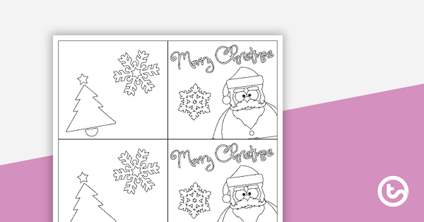 Go to Santa Claus Christmas Cards teaching resource