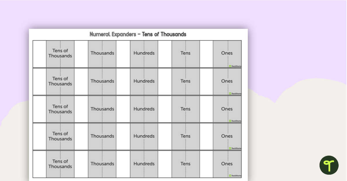 Numeral Expander - Tens of Thousands teaching resource