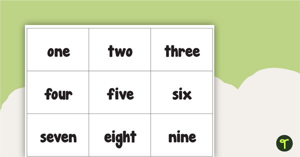 Numbers, Words, Dots, and Tallies Mix-Ups - 1 to 20 teaching resource