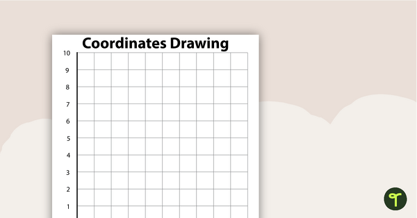 Coordinates Drawing - House teaching resource