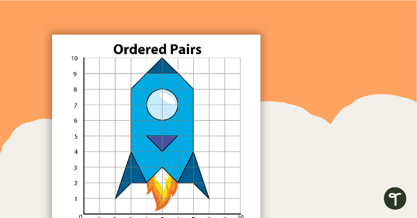 Preview image for Drawing With Ordered Pairs - Rocket - teaching resource