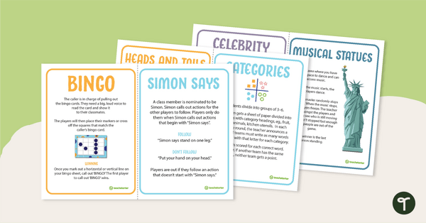 Preview image for Brain Break Activity Cards - teaching resource