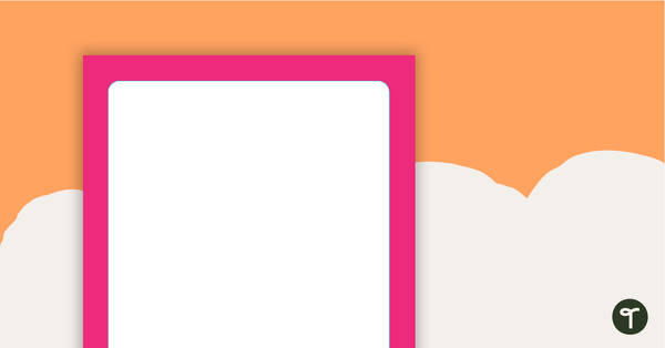 Go to Plain Pink - Portrait Page Border teaching resource