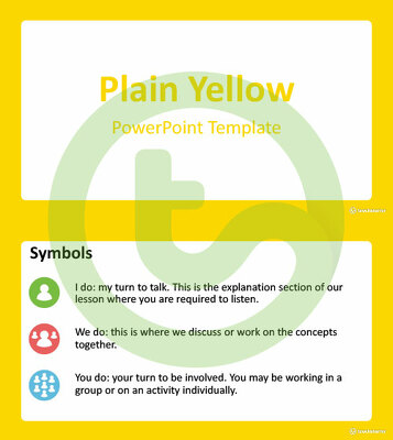 Go to Plain Yellow - PowerPoint Template teaching resource