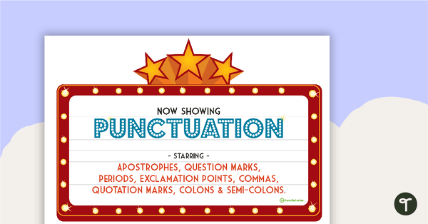 Preview image for Punctuation Movie Show Reel - teaching resource