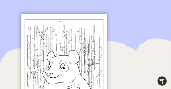 Preview image for Panda Coloring Sheet - teaching resource
