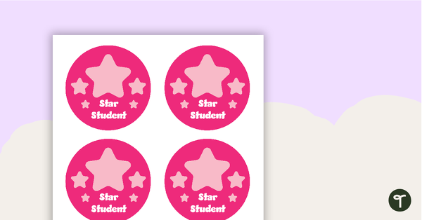 Go to Plain Pink - Star Student Badges teaching resource
