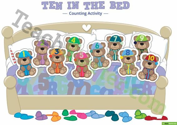 Ten in the Bed - Counting Activity teaching resource