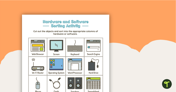 Preview image for Introduction to Hardware and Software Sorting Activity - teaching resource