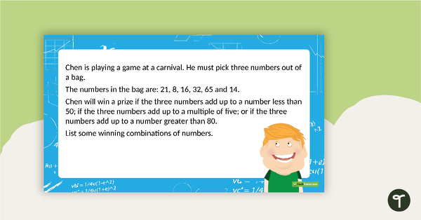 Open-Ended Maths Problem Solving PowerPoint - Upper Primary teaching resource