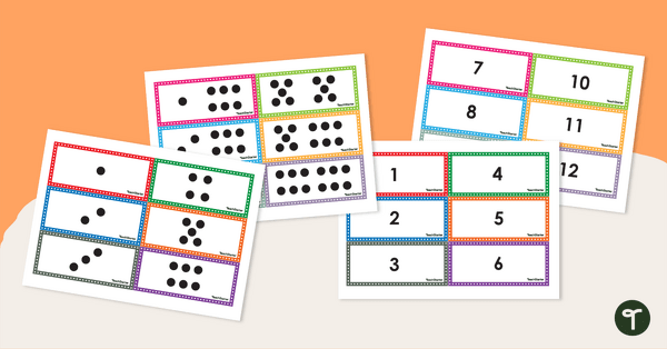 Go to Subitising 1 to 12 - Snap and Memory Game teaching resource