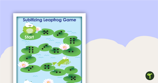 Subitizing Leapfrog Game teaching resource