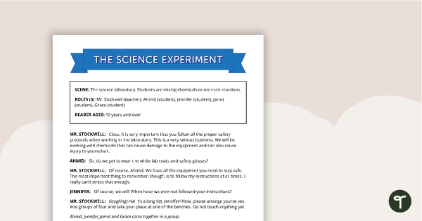 Go to Comprehension - Science Experiment teaching resource