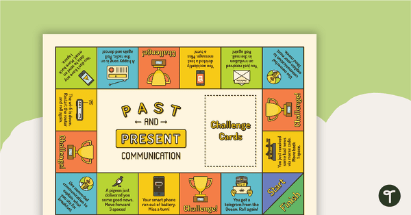 Past and Present Communication Board Game teaching resource