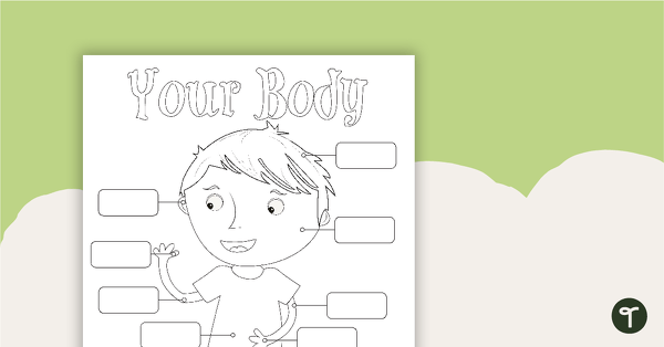 用于身体标签活动的预览图像 -  BW  - 教学资源