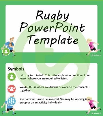 Rugby Theme - PowerPoint Template teaching resource