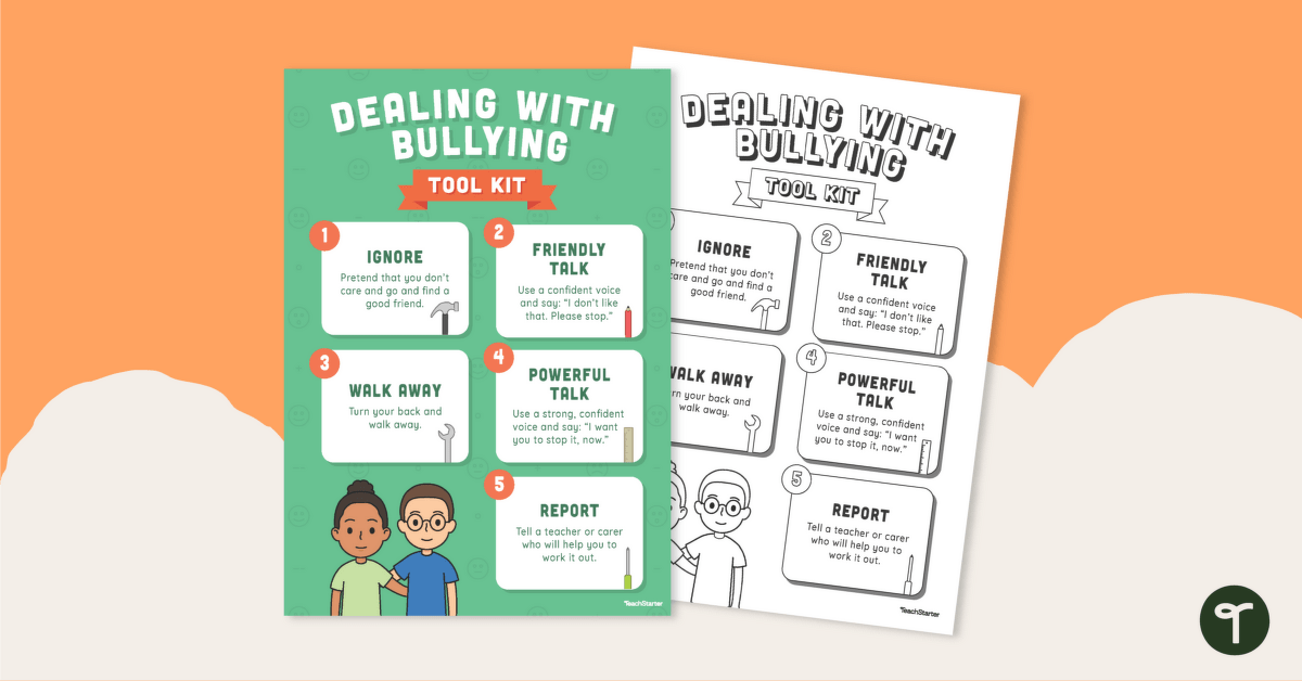 Dealing with Bullying Poster teaching resource