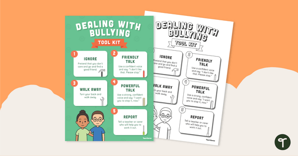 Go to Anti-Bullying Poster for the Classroom — Resilience Strategies for Kids Teaching Resource