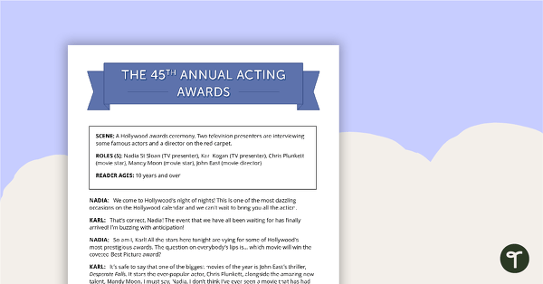 Go to Comprehension - 45th Annual Acting Awards teaching resource