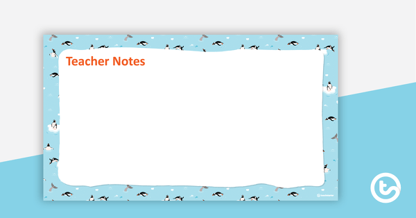 Go to Penguins – PowerPoint Template teaching resource