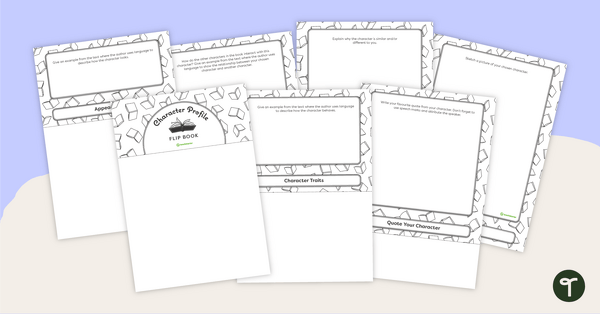 Preview image for Character Profile Flip Book  - Upper Primary - teaching resource