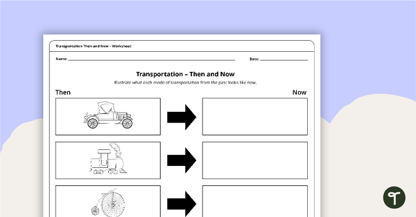 Transport Then and Now - Memory Game