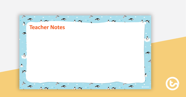 Penguins – PowerPoint Template teaching resource