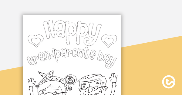 Go to Happy Grandparents Day Coloring Sheet teaching resource