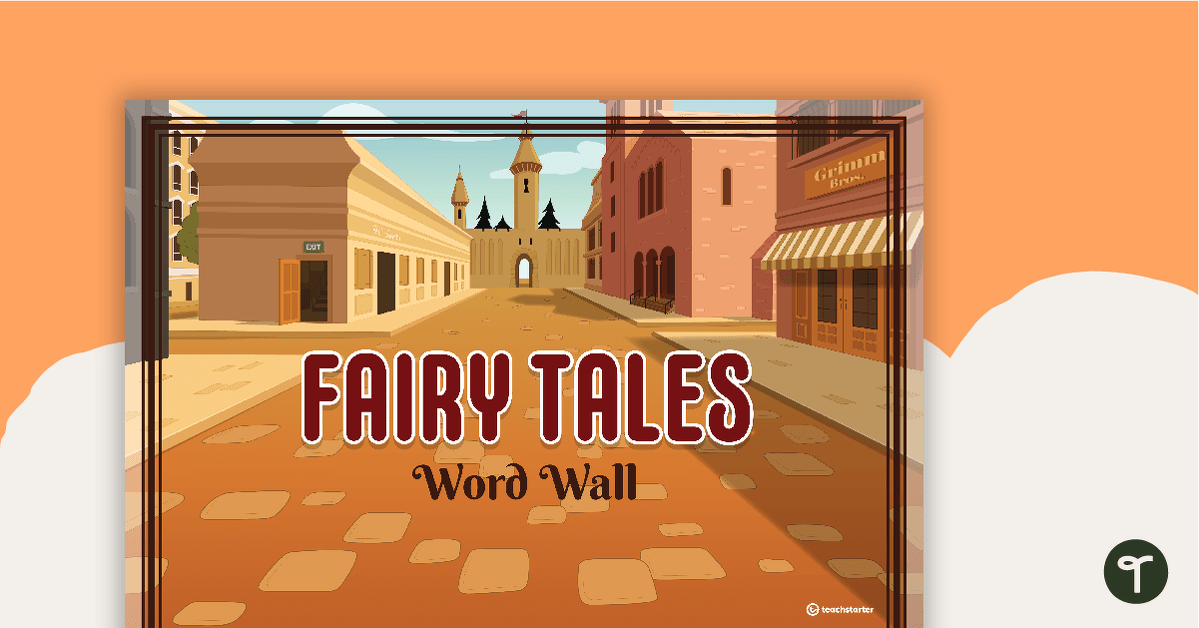 Preview image for Fairy Tale Scene - Word Wall Template - teaching resource