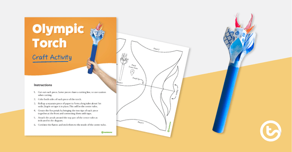 Olympic Torch – Craft Activity teaching resource