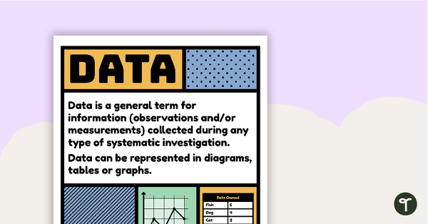 Image of Data Vocabulary Poster
