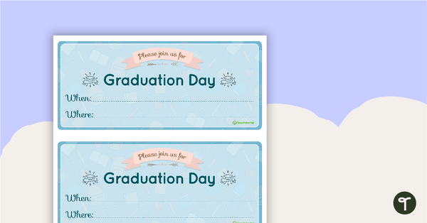 Preview image for Graduation Day Invitations - teaching resource