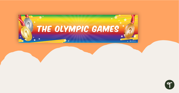 Preview image for The Olympic Games Display Banner - teaching resource