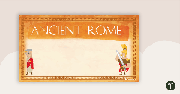 Go to Ancient Rome - PowerPoint Template teaching resource