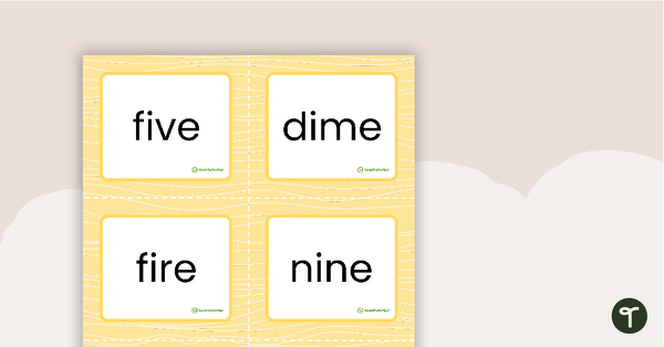 Four in a Row Game - i_e Words teaching resource