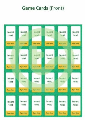 Go to Editable What's My Card? Board Game Template teaching resource